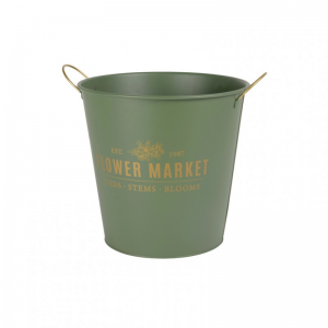 SECCHIELLO METALLO D23 H21cm - verde