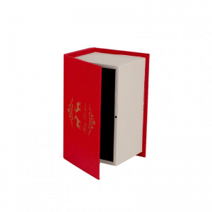 SCATOLA/LIBRO LEGNO 24X15X12cm - rosso