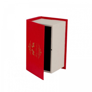 SCATOLA/LIBRO LEGNO 30X20X12cm - rosso