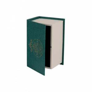 SCATOLA/LIBRO LEGNO 30X20X15cm - verde