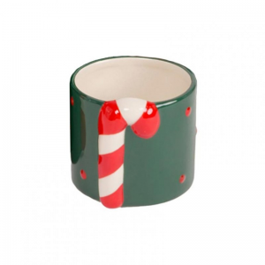 VASO CERAMICA CANDY CANE D11,5 H10-ver