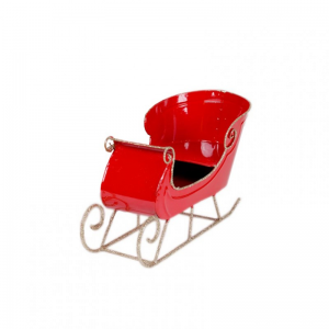 SLITTA metallo 33X15 H20cm - rosso