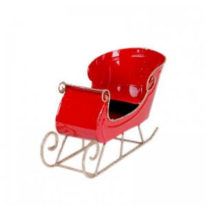 SLITTA metallo 45X18 H27cm - rosso