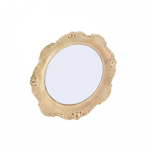 VASSOIO OVALE SPECCHIO/MET. 60X48 - oro