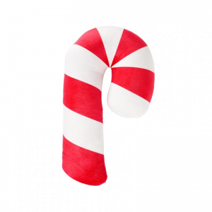 CUSCINO CANDYCANE 45cm - rosso/bianco