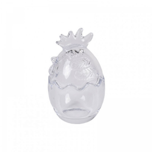 UOVO VETRO GALLO D5,5 H9cm