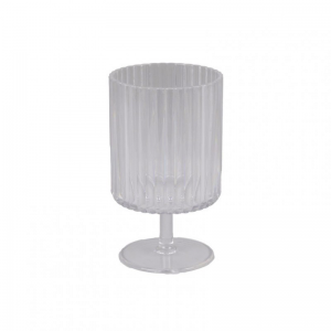 BICCHIERE PLASTICA D8 H14cm - trasparent