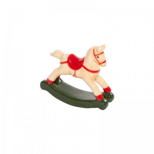 CAVALLO DONDOLO CERAM. 11X3,5 H10cm