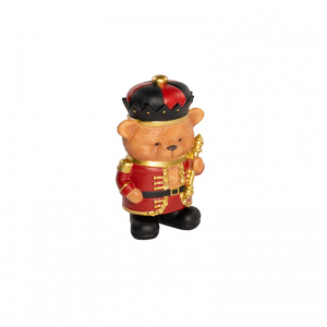 ORSO SCHIACCIANOCI RESINA H20cm - rosso