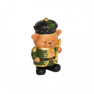 ORSO SCHIACCIANOCI RESINA H13cm - verde
