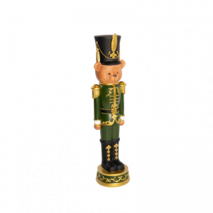 ORSO SCHIACCIANOCI RESINA H40cm - verde