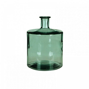 BOTTIGLIA VETRO GUAN D21 H26cm -green