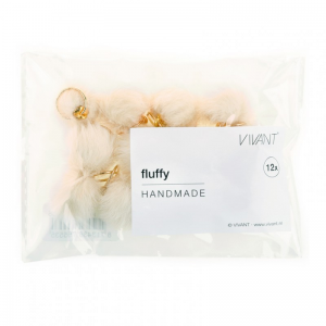 POMPON FLUFFY 12pz D2cm - bamboo