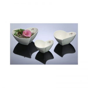 CUORE PORCELLANA 7,5XH4CM - bianco