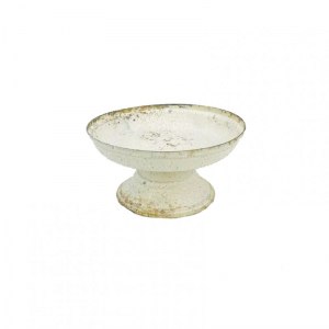 COPPETTA METALLO D15,7 H8cm - sbiancato