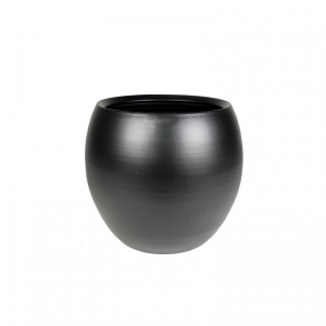 VASO CRESTA D17 H13 cm -black