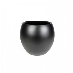 VASO CRESTA D19 H16 cm -black