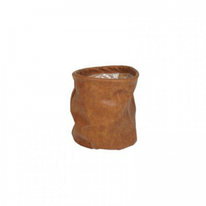 CESTO JUNA D17 H17 cm -cognac