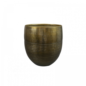 VASO FABIO MET D24 H25 cm - brass antiqu