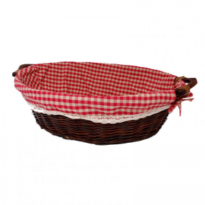 CESTO OVALE STOFFA CM 51X42X17