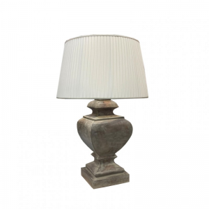 BASE LAMPADA LEGNO 24XH56 cm - smoke