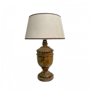 BASE LAMPADA LEGNO 21XH56 cm - cream