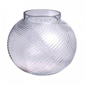 VASO VETRO SPIRAL D20 H17 CM