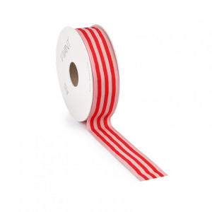 N/CANDY STRIPE 25MM 15MT - rosso