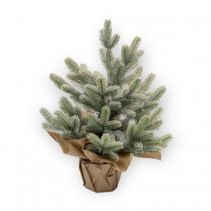 ALBERO NATALE FLOCCATO c/vaso H50-innev.