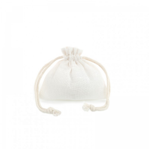 SACCHETTO COTTON 9X9cm 10pz - crema