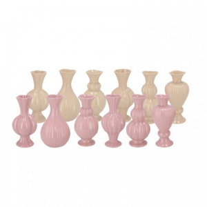 VASETTO CERAM. LOIS D11 H22cm ass. -pink