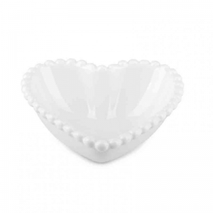 COPPETTA CUORE PORC. H4cm - bianca