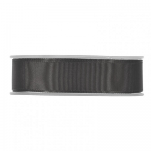 N/GROS GRAIN 25MM 20MT - black