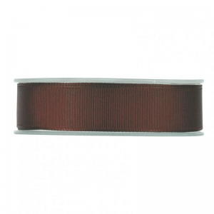 N/GROS GRAIN 25MM 20MT - dark brown