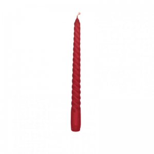 CANDELE TORCIGLIONE 10pz mm250x22-rosso