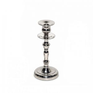CANDELABRO ALLUMINIO H22 -argento lucido