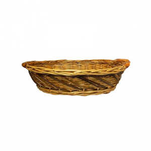 CESTO OVALE VIMINI 49X36 H12 - marrone