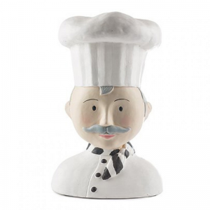 BUSTO CUOCO poly resina H30 cm