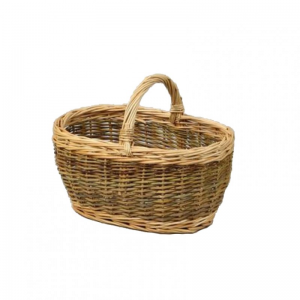 CESTO VIMINI C/MAN. D30X20 H15/22-grezzo