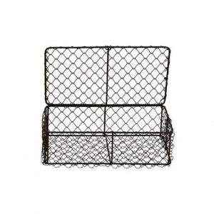 SCATOLA filo METALLO 24,5X14,5XH8cm