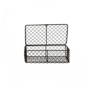 SCATOLA filo METALLO 24,5X14,5XH8CM