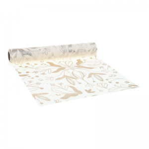 RUNNER poliestere 3mtX28cm-creme/champag