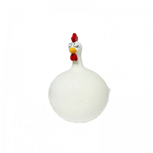 GALLINA RESINA H23 CM- white