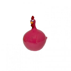 GALLINA RESINA H15 CM- pink