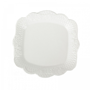 PIATTO CERAM. 15,6 cm - bianco