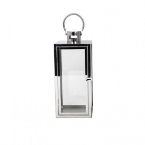 LANTERNA VET/MET. 18X18XH43 - silver