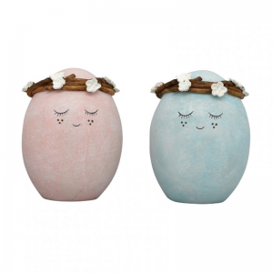 UOVO RES. H10cm 2mod. - pink/blue