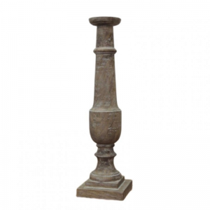 CANDELABRO LEGNO D16,5 H61 cm - sbiancat