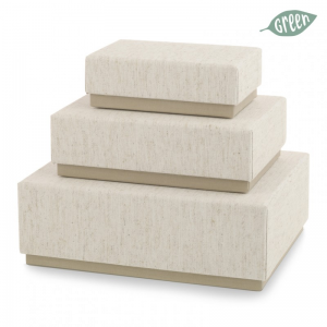 SCATOLA LINNE s/3 20,5X16 H7,5CM- natura