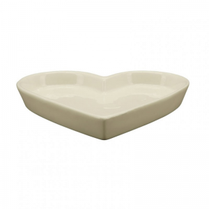 PIATTO cuore DOLOMITE 16,5XH2,2cm -ivory
